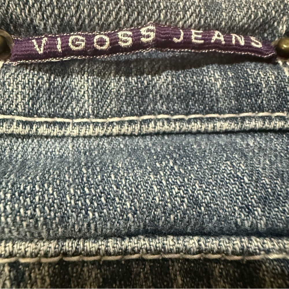 VIGOSS 🔥 Women’s Mid-Rise Distressed Bootcut Jeans 👖 Size 13 ✨ - Picture 12 of 15